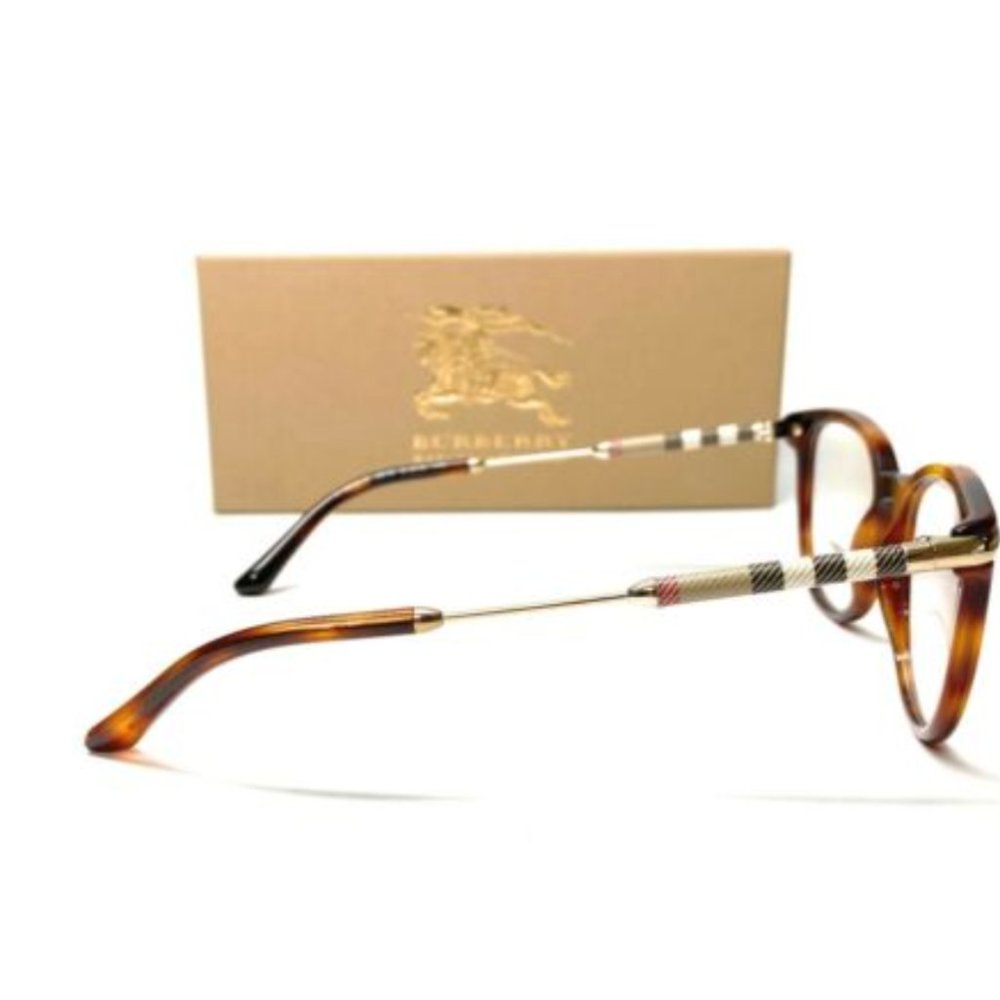 Burberry Women's Light Havana Square Eyeglases! - Picture 3 of 4